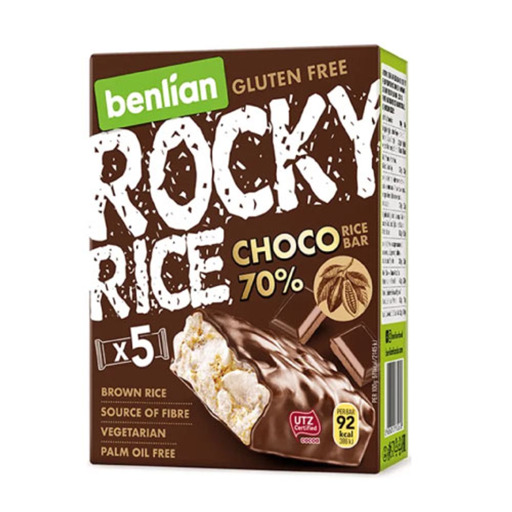Benlian Choco Rocky Rice 70% Čokolada 5/1 90 gr slika 1