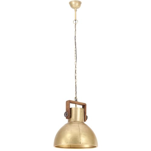 Industrijska viseća svjetiljka 25 W mjedena okrugla 40 cm E27 slika 5