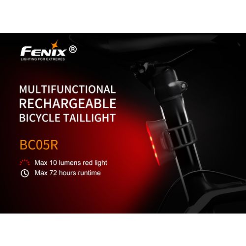 Fenix svjetiljka za bicikl BC05R crvena LED slika 6