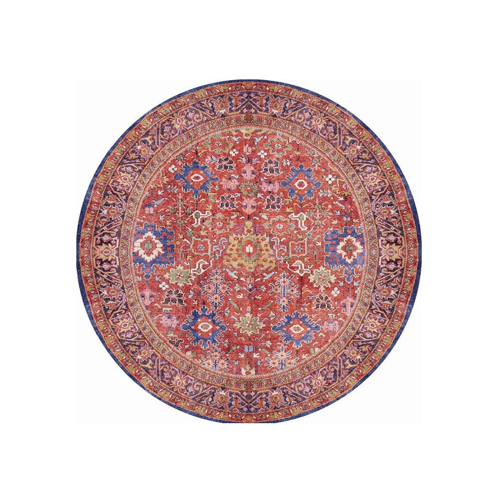 Soul Chenille - Crveni AL 181 Višebojni Tepih (150 cm) slika 1