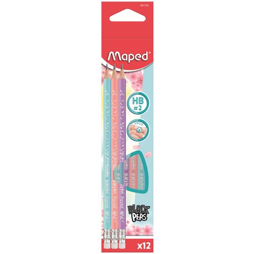 MAPED Grafitna olovka Pastel HB s gumicom 12/1 slika 1