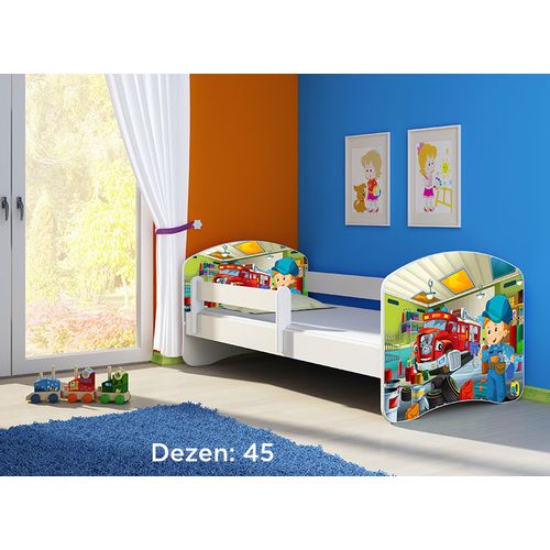 Deciji krevet ACMA II 180x80 + dusek 6 cm WHITE45 slika 1