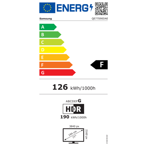 Samsung televizor OLED QE77S90DAEXXH slika 2