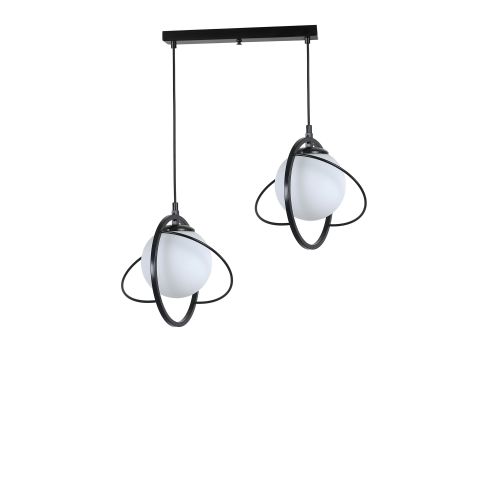 Nepal 2 Li Sıralı Siyah Beyaz Camlı Sarkıt Black
White Chandelier slika 1