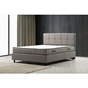 Vitalia Set 120 x 200 - Light Grey Light Grey Single Mattress, Base & Headboard