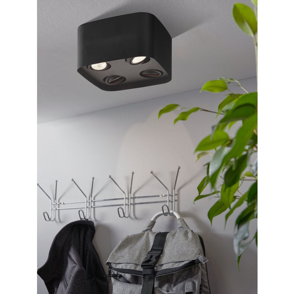 Eglo stropna lampa CAMINALES-Z, LED, 4x5W, RGB-bijela, crna slika 2
