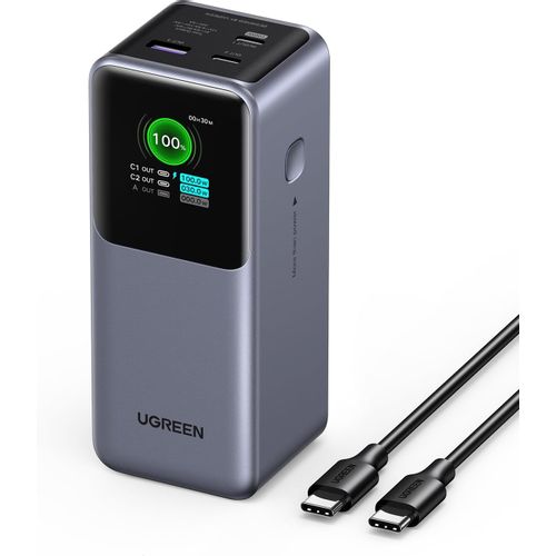 Ugreen portable rechargeable battery 20,000mAh, 130W with smart digital display slika 1