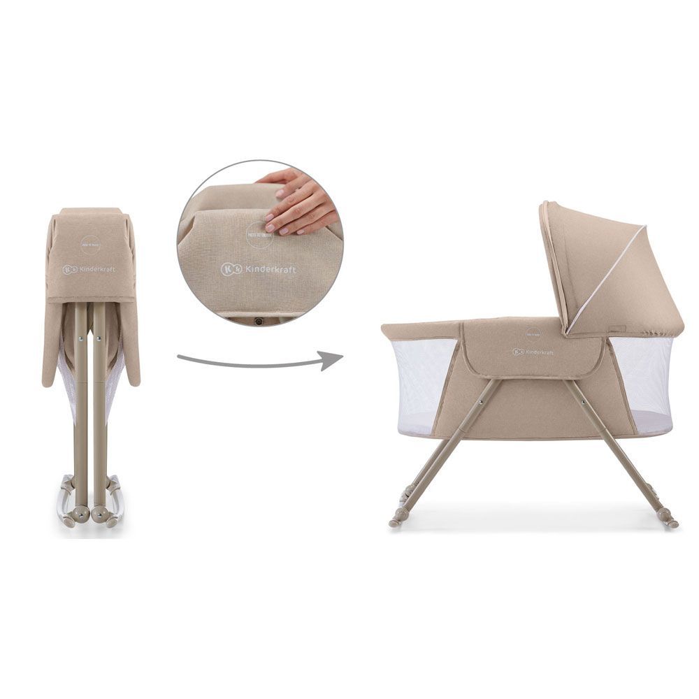 Kinderkraft Sklopiva kolijevka LOVI 3U1 Beige slika 7