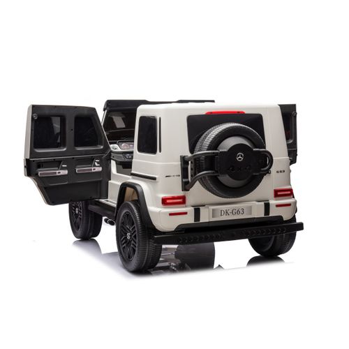 Licencirani auto na akumulator Mercedes Benz G63 AMG XXL 4x4 - dvosjed - bijeli slika 8