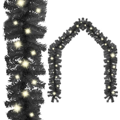 Božićna girlanda s LED svjetlima 20 m crna slika 8