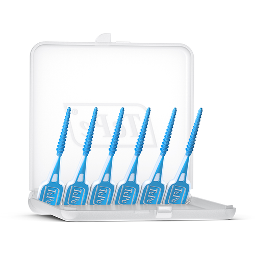 TePe EasyPick Silikonske zubne čačkalice vel. M/L plave - blister 36 kom slika 2