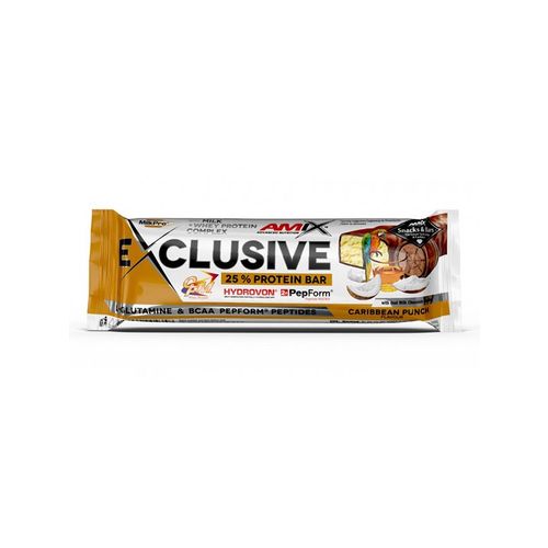 AMIX Exclusive Protein Bar 85g Caribbean punch slika 1