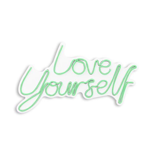 Wallity Zidna LED dekoracija, Love Yourself - Green slika 1