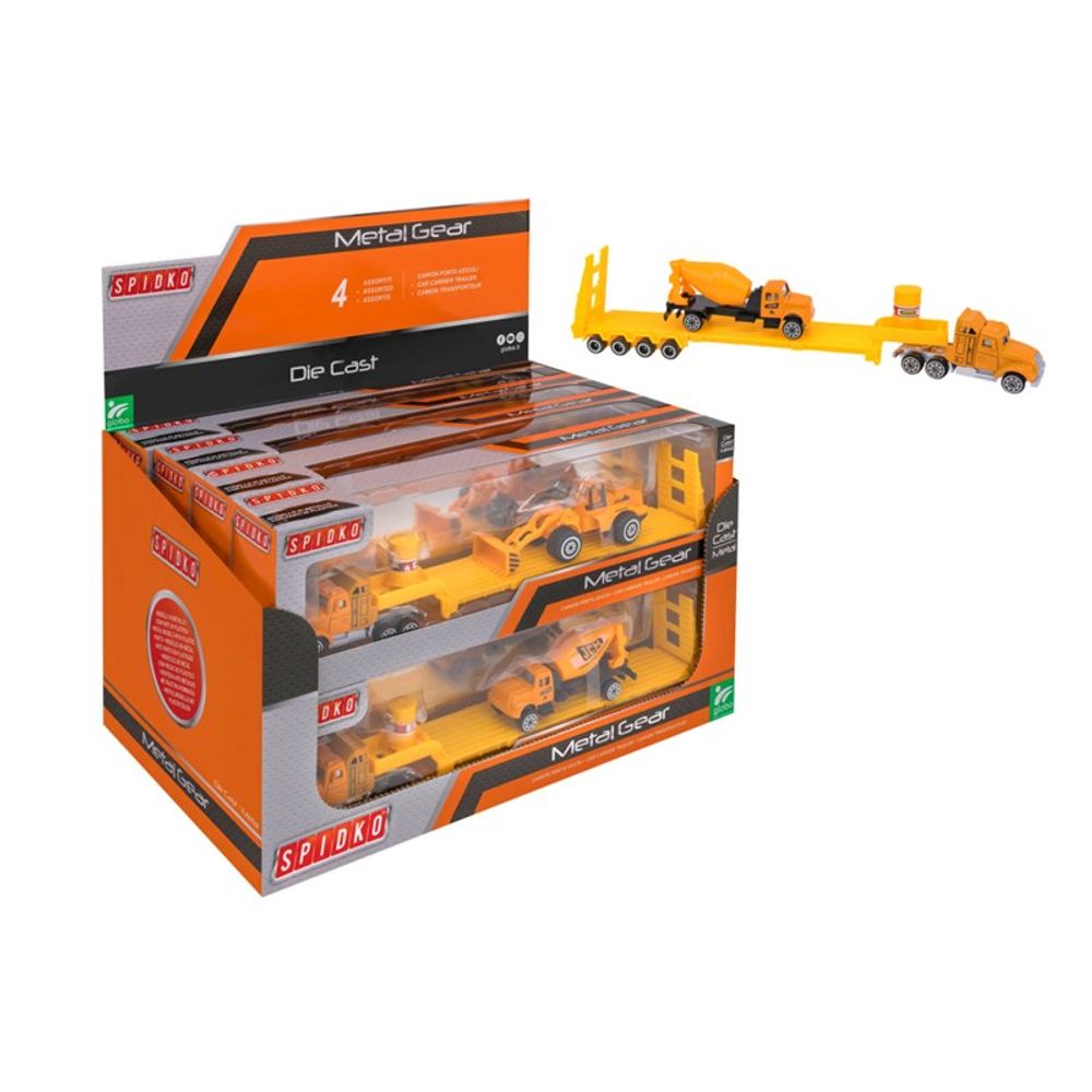 Globo Spidko Die Cast Transporter sa radnim vozilom, Sorto slika 2