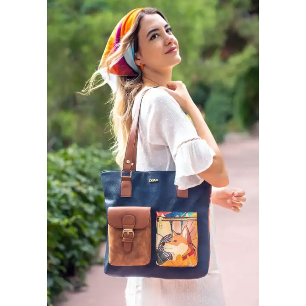 DOGO Torba Multi Pocket Bag, Blooming Dog slika 5