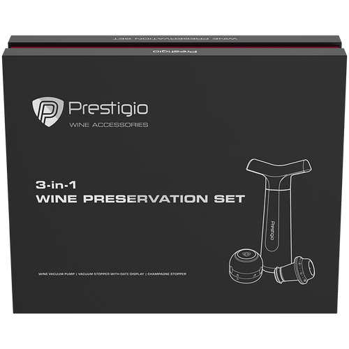 Prestigio Solutions Manual Vacuum Wine Stopper with stoppers and champane stopper slika 14