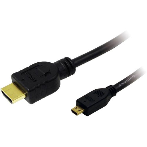 LogiLink HDMI priključni kabel HDMI A utikač, HDMI Micro D utikač 2.00 m crna CH0032  HDMI kabel slika 2