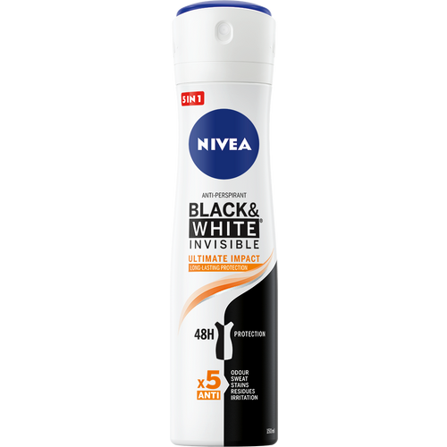 NIVEA Black&White Invisibe Ultimate Impact  dezodorans u spreju 150ml slika 1
