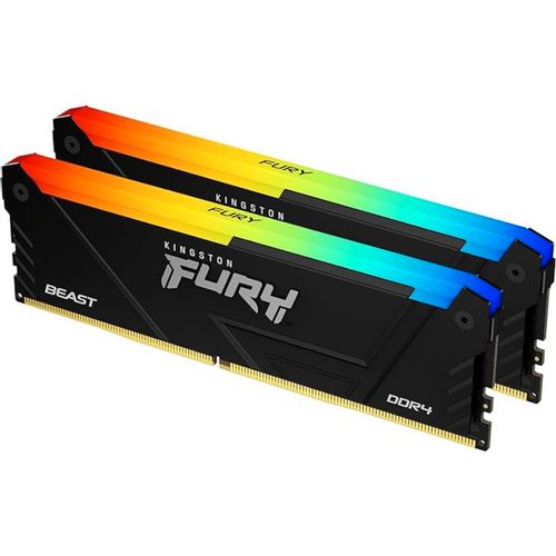 KINGSTON DIMM DDR4 64GB (2x32GB kit) 3600MT/s KF436C18BB2AK2/64 Fury Beast Black RGB slika 3