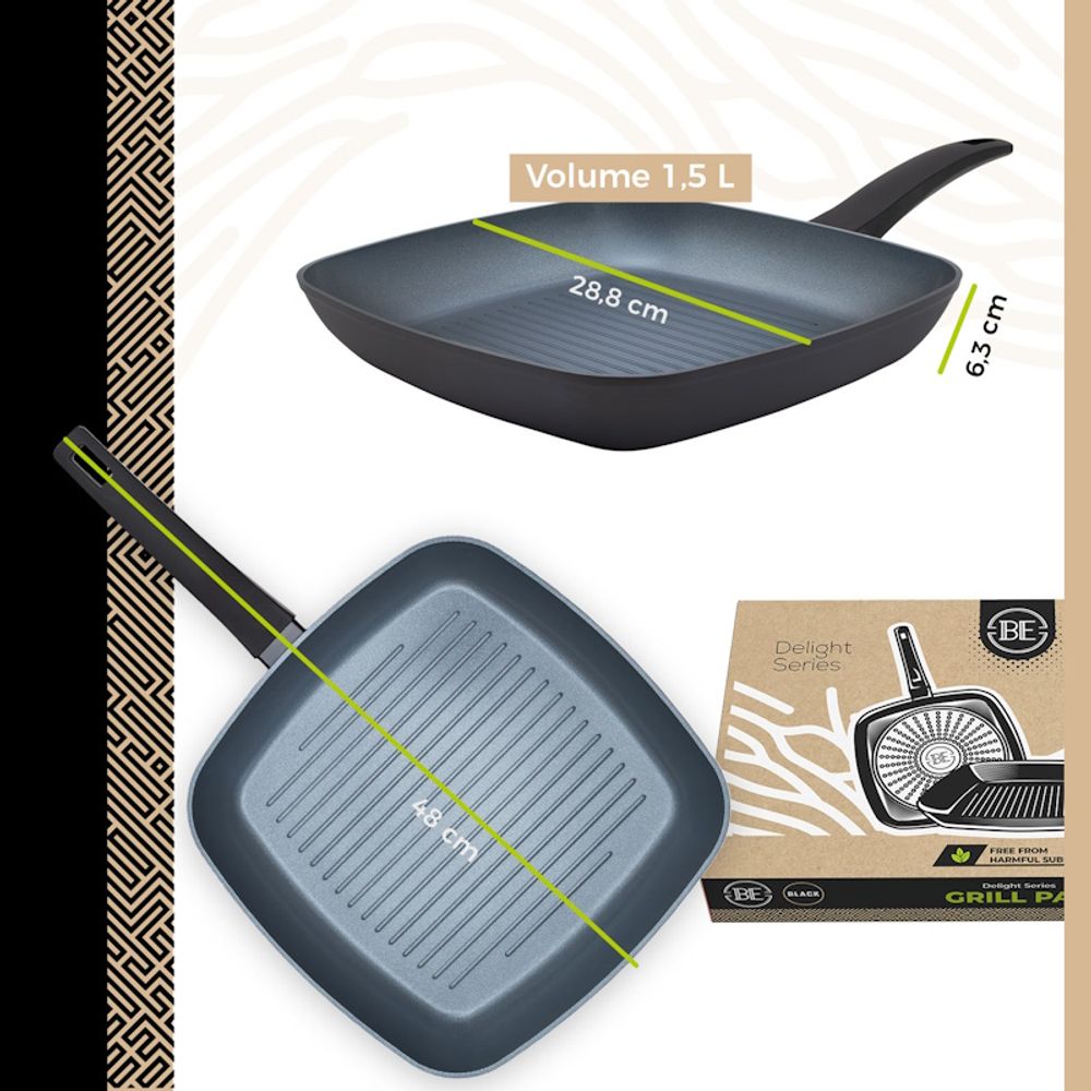 BE Living Set 6 tava Delight Black slika 12
