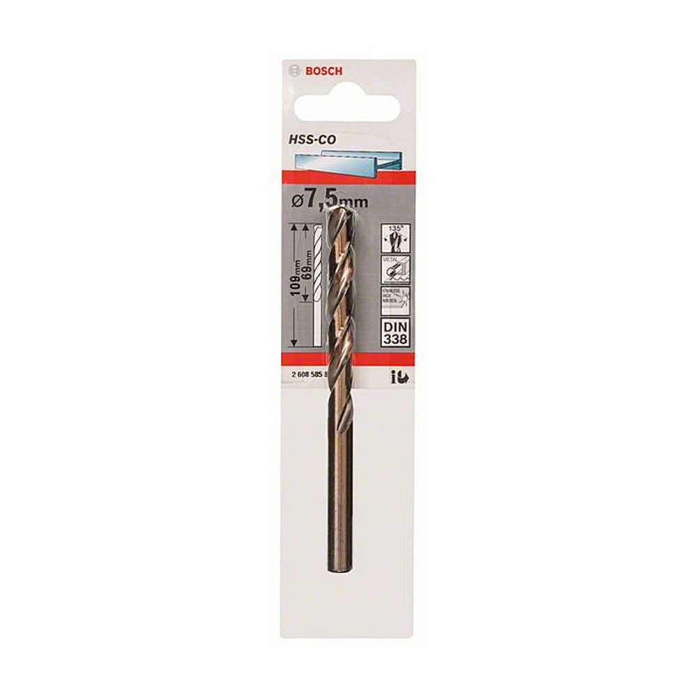 BOSCH Burgija HSS-Co 7.5 mm slika 2