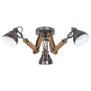 Rabalux Aksel plafonska lampa E14 3x15W, drvo/crna Industrijska rasveta