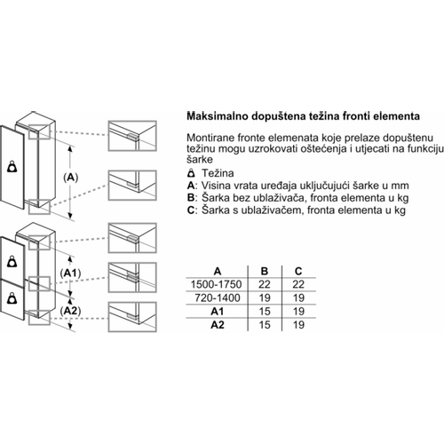 Bosch ugradbeni hladnjak KIV86VFE1 slika 9