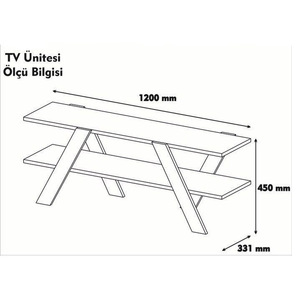 TV Stalak Basic - 146 Bijeli s Orah Detaljima slika 5