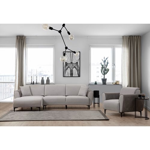 Aren Left - Grey Grey Corner Sofa-Bed slika 3