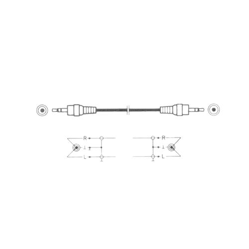 TREVI kabel audio, stereo, AUX IN 3.5mm, crni CN34-05 slika 3