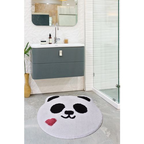 Colourful Cotton Kupaonski tepih, Panda Shape slika 1