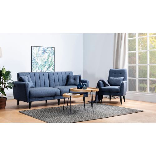 Atelier Del Sofa AQUA-TAKIM6-S 1048 Mornar Plavi Sofa-Bed Set slika 2