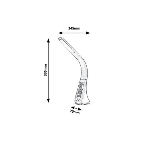 Rabalux Lionel,stona lampa., LED 5W, crna slika 3