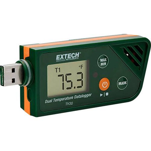 Extech TH30 uređaj za pohranu podataka temperature  Mjerena veličina temperatura -30 do +70 °C        pdf funkcija slika 2