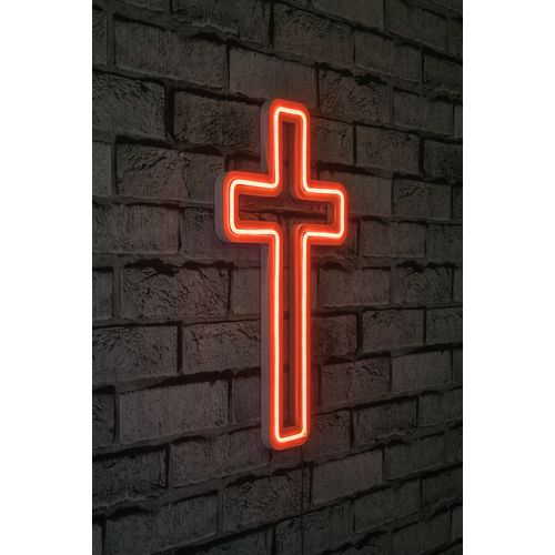 Wallity Ukrasna plastična LED rasvjeta, Cross Sign - Red slika 2