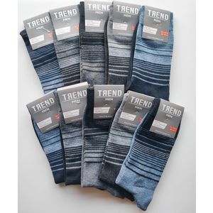 Muške čarape 10-Pack - Prugaste - Kvalitetne - TREND