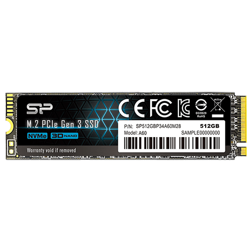 Silicon Power SSD A60 512GB M.2 2280 PCIe Gen3x4 2200 1600 slika 2