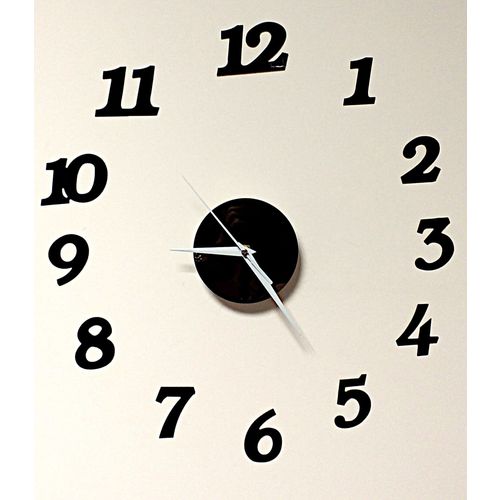 Veliki zidni sat minimalistički 70 - 130cm crni slika 1