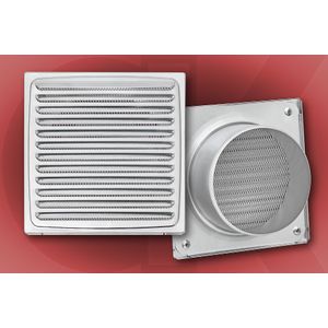 Ventilaciona rešetka C150x150/Ø100mm Bela 7927