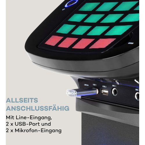 Auna KaraBig karaoke uređaj Bluetooth LED 7'' TFT CD USB ugrađen zvučnik slika 14