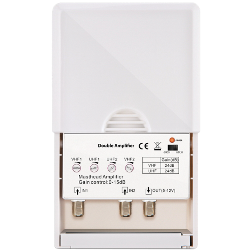 Amiko Pojačalo antensko + LTE / 4G filter sa 2 podesiva ulaza - DOUBLE AMPLIFIER slika 2