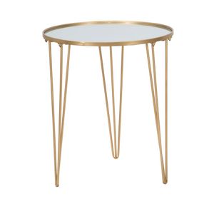 Mauro Ferretti Coffee table glam gold-ogledalo cm ø 50x58,5