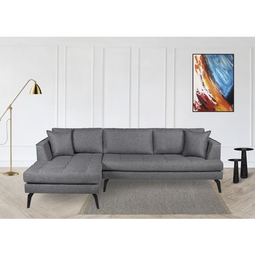 Bobo Left - Grey Grey Corner Sofa slika 1