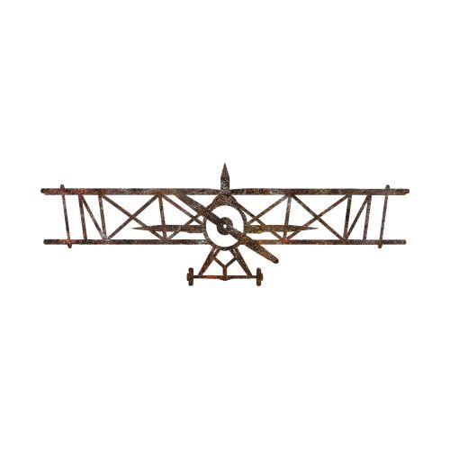 Wallity Metalna zidna dekoracija Rusty Airplane slika 6