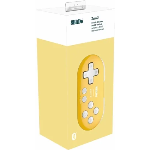 8BitDo Zero 2 Bluetooth Controller Yellow Edition slika 5