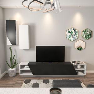 Zebra - Crno-bijeli TV Stalak