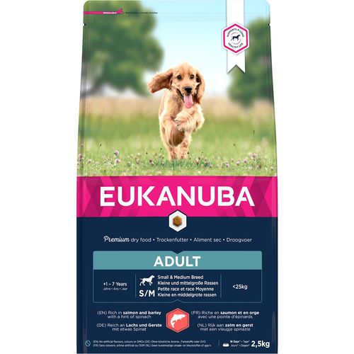 Eukanuba Adult Small breed, losos s ječmom 2.5 kg slika 1