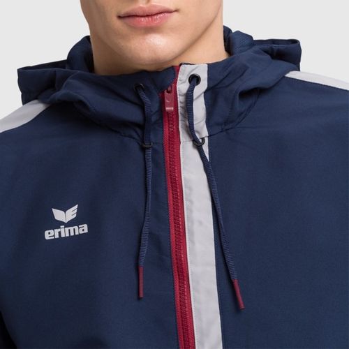 Jakna Erima Squad - Navy/Bordeaux/Srebrno Siva slika 5