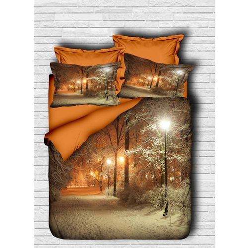 120 Orange
Brown
White Double Duvet Cover Set slika 1