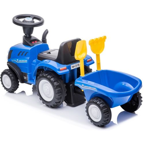 Dječji traktor guralica s prikolicom New Holland plavi slika 7